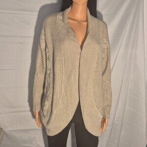 CHARLOTTE RUSSE Cardigan sweater, Beige Knit, XL